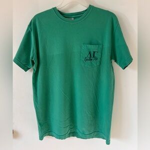 Delta Gamma House green Tshirt comfort colors medium Rutgers University